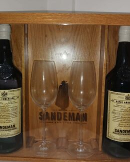ESTUCHE DE MADERA DE VINOS ÚNICOS SANDEMAN