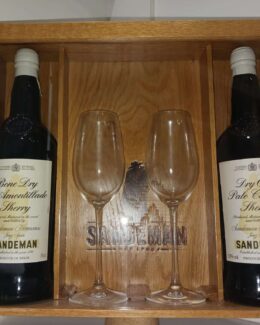 ESTUCHE DE MADERA VINOS ÚNICOS SANDEMAN